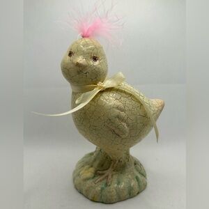 Midwest of Cannon Falls Chick Small Pale Yellow Pink Feather Plaster 6 Inch